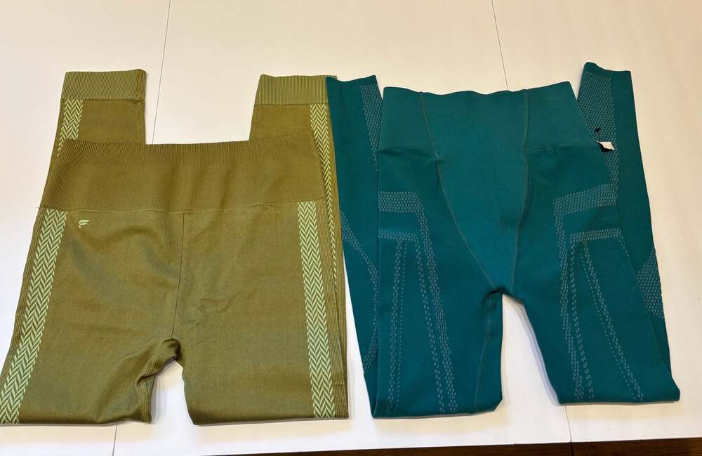 Fabletics SculptKnit High-Waisted Leggings Bundle (2 Pairs)-M